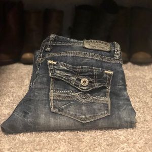 Men’s 34R Relaxed Fit Salvage Jeans